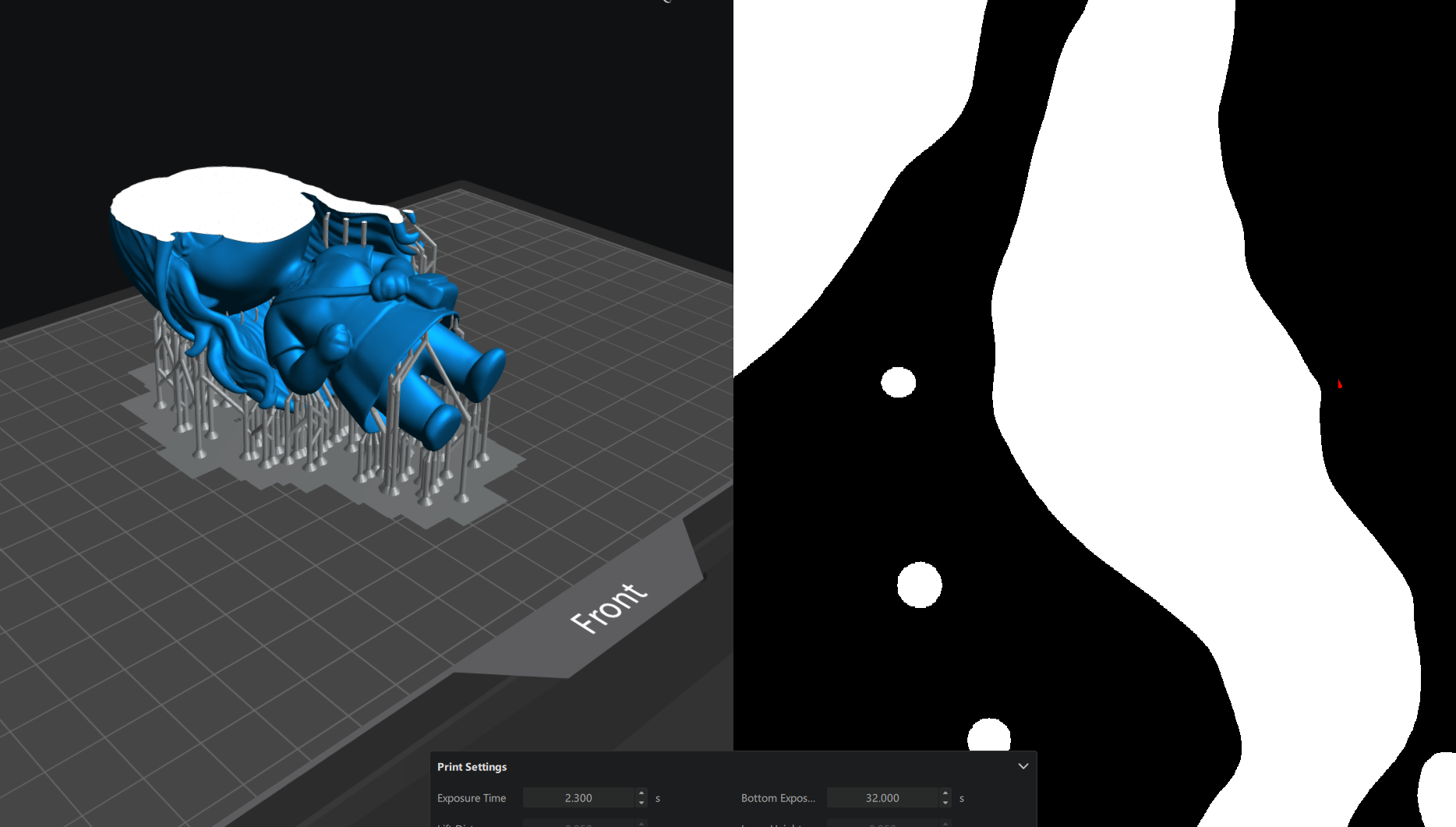 Islands in slicer