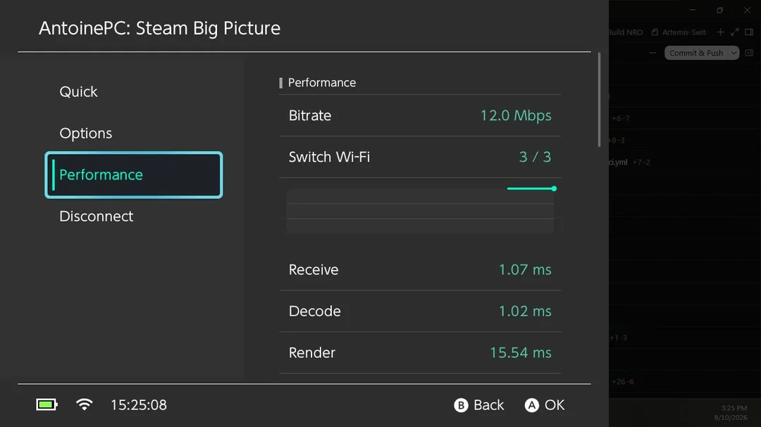 Artemis Switch application library, from the repository README