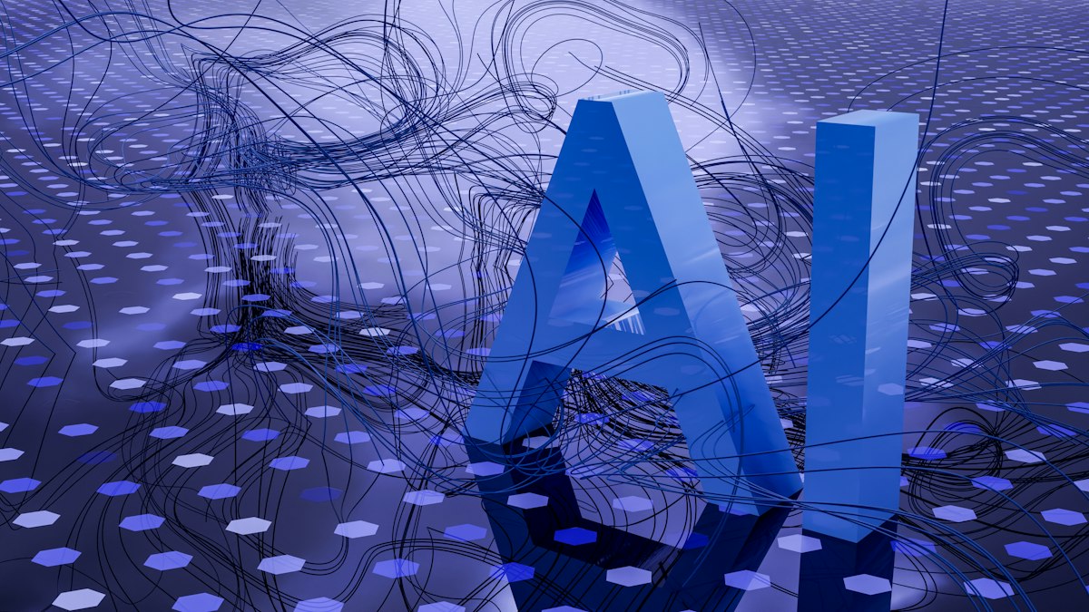 Abstract visualization related to AI systems