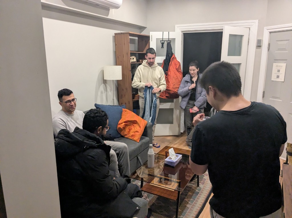 Informal gathering with other attendees