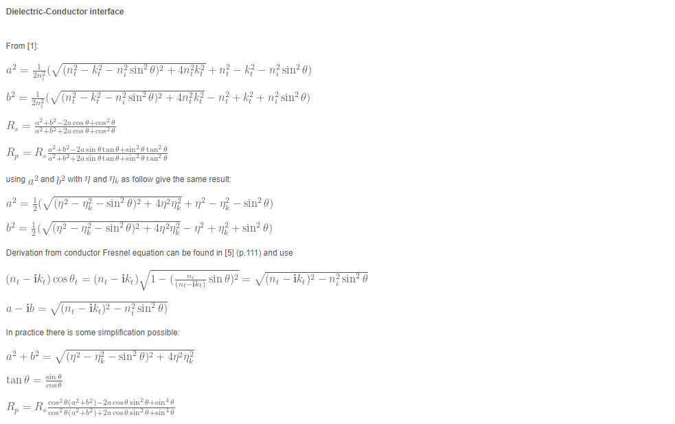Fresnelequations